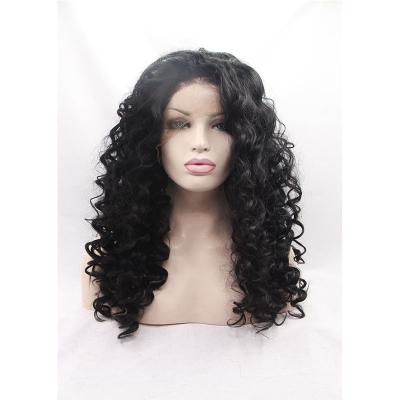 Wholesale Price Deep Wave Synthetic Lace Front Wigs For Afro Women