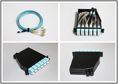 24 Core OM4 Fiber Optic Patch Cord For MPO Cassettes