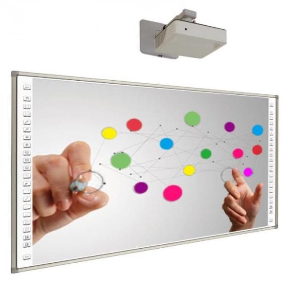 96 Inch Infrared Interactive Whiteboard USB Interface Ceramic Surface