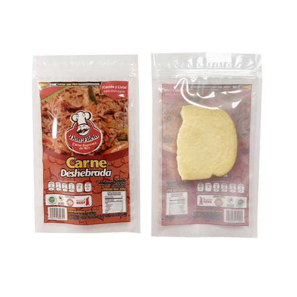 Smell Proof Windowed Beef Jerky Packaging Bags PET / VMPET / PE Material For Nuts Kernels