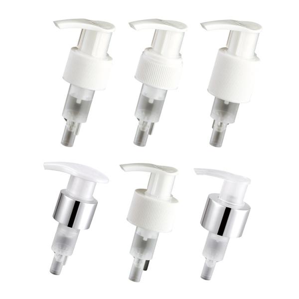 Alumina Plastic Lotion Pumps With A Lock Clip 1.2ml Dosage OEM