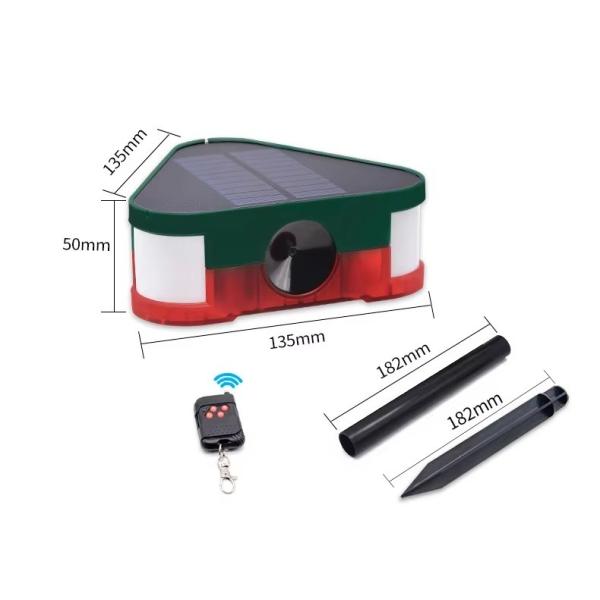 Power Supply Solar Ultrasonic Animal Repellent System with 360 Degree Induction Alarm