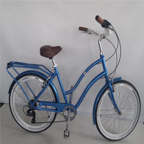 Lightweight Aluminum Unisex Step Thru 8 Speed Hybrid Women Beach Cruiser Bike Bicycle 26 Inch