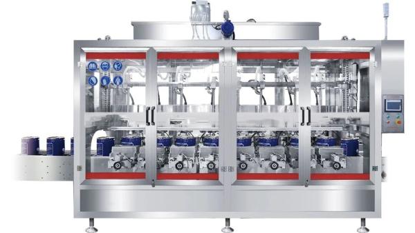 Automatic 10-30L Small Neck Drum Positioning Filling Machine | Mouth-Searching Drum Filler