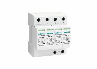 20ka 4P Dispositivo de protecção contra trovões Protector contra ondas de corrente AC