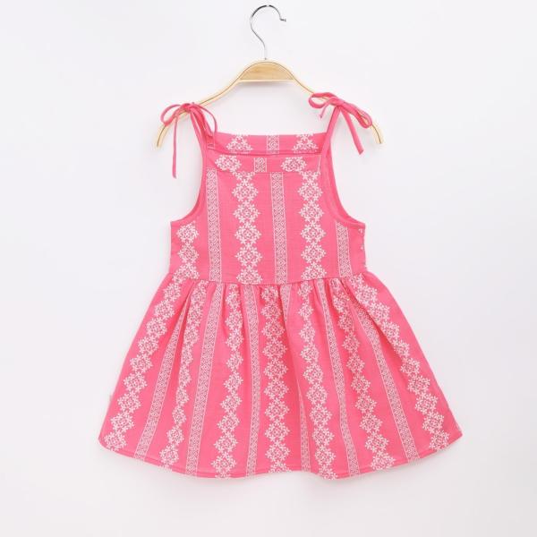New baby girls summer children's clothing sleeveless dress linen cotton newborn children spaghetti strap dress