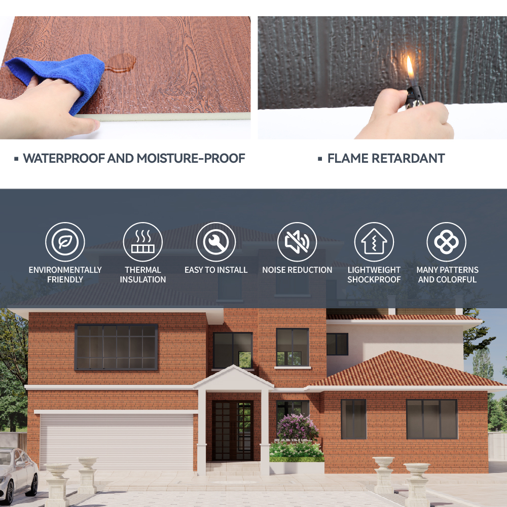 Thermal Insulated Weatherproof PU Sandwich Metal Carved Panel Waterproof Insulation Boards For Exterior Walls