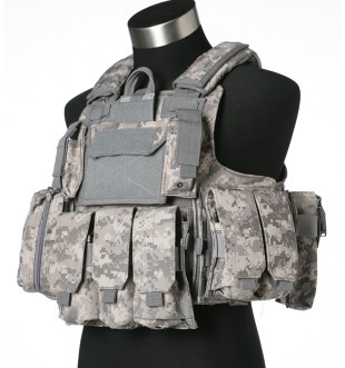 Military Airsoft Tactical Combat Vest , Durable Outdoor Tactical Molle Vest