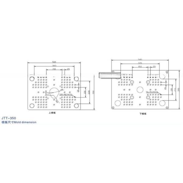 35T Plastic Vertical Injection Moulding Machine Max Daylight 340/280mm For Chip Automatic