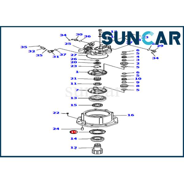 20T-26-81220 20T2681220 Grease Seal For PC40MR-2 PC50MR-2 Komatsu Swing Machinery Oversea Spec.