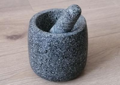 Home Kitchen Granite Marble Stone Mortar And Pestle Spice Mashed Garlic Jar