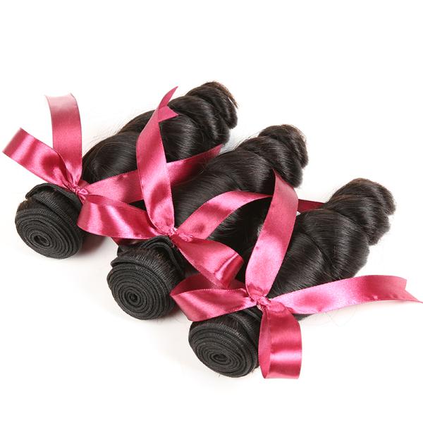 12A Grade Peruvian Hair Weave Unprocessed Raw Loose Wave Virgin Hair Extension