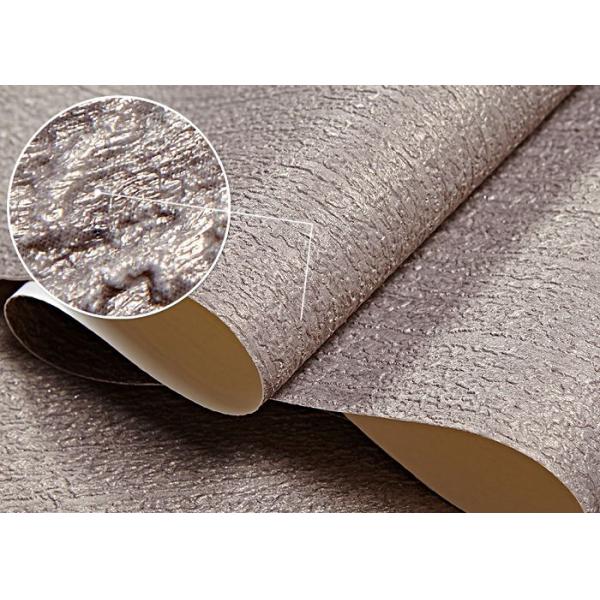 Solid Pattern Washable Vinyl Wallpaper for Living Room / Study room , Embossed Surface