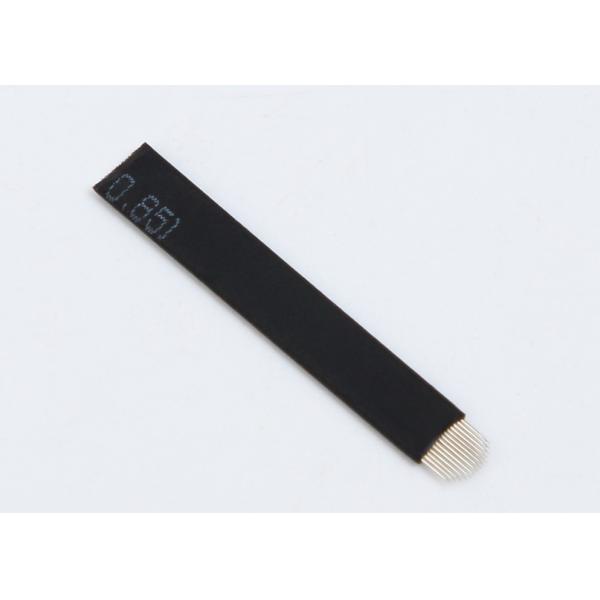 #14U 0.18mm Black Flex Microblading Blades for Tattoo / Lip / Eyeline