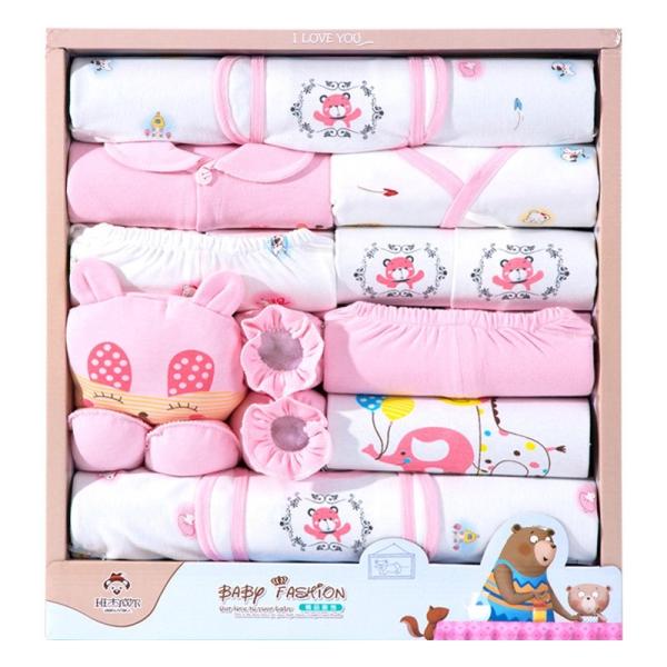 Golden supplier 100% cotton baby clothings gift clothes box newborn new born baby gift set