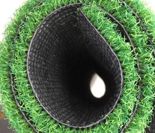 Curled Plastic Blue Artificial Turf For Cricket Pitch Field Easy Keeping
