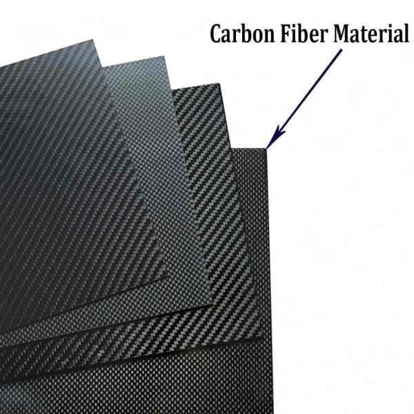 100mm x 250mm 3K High-Hardness Carbon Fiber Sheet for Models, Manufacturing, and Aerospace