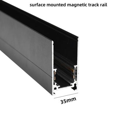 Household 48v 20mm 35mm Magnetic Track Light System Surface Mounted