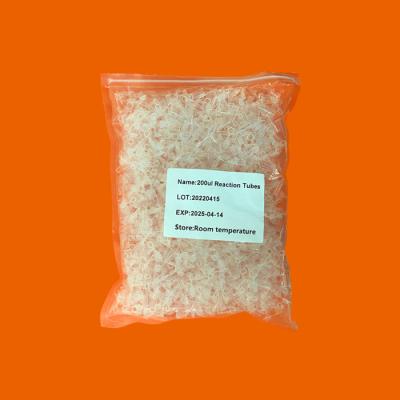 0.2ml Transparent PCR Reaction Tubes 200ul Real Time PCR Tube