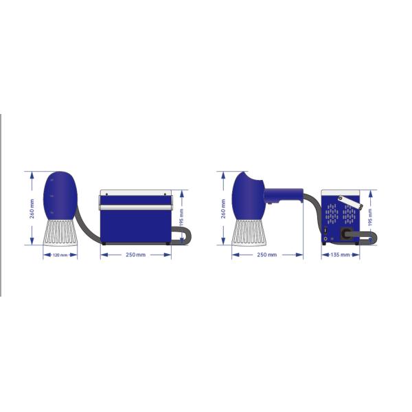 0.1mm 30W EZCAD Fiber Portable Handheld Laser Marker For Metal Optical
