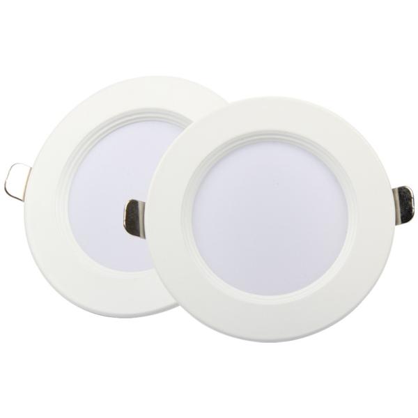 Round Aluminum Plastic Trimless Fire Rated Led Downlight OEM  4000K