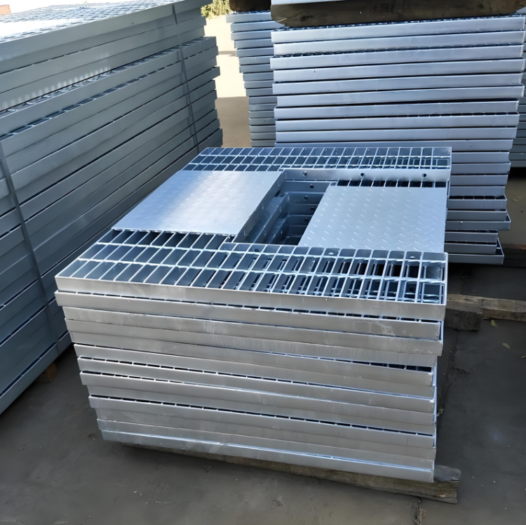 Q345 Heavy Duty Galvanized Steel Grating Strong Load Bearing Anti Corrosion Platform Panel