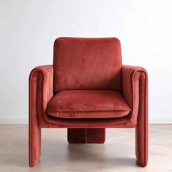 Comfortable Luxury Velvet  Stylish Fabric Armchair 900mm Height