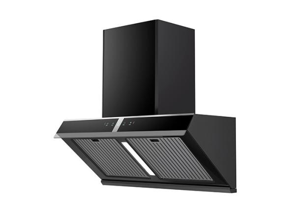 High-End Grade 90cm S.S Or Spray Black Or Other Color Home Or Commercial Copper Wire Motor T-shape Chimney Hood 1E