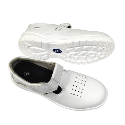 Antistatic Soft PU Sole Lightweight Esd Safety Shoes Breathable Dustproof Steel Toe