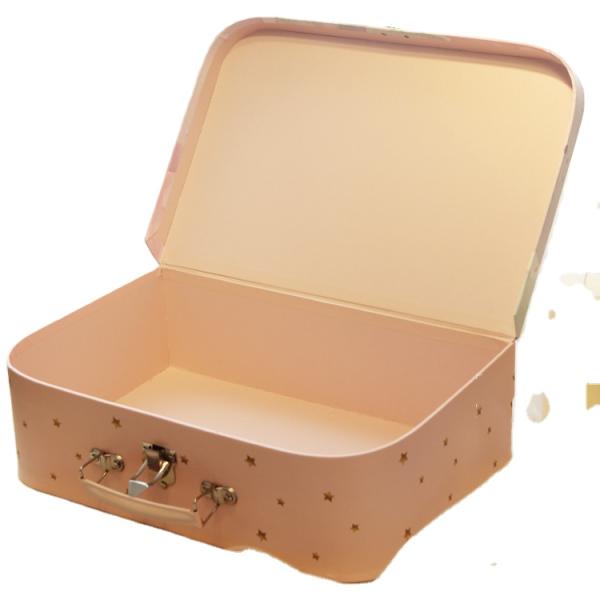 Kawayi Милый мини жесткий картонный чемодан Подарочный ящик для детей Печать Управление штамповкой