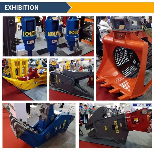 Excavator Attachments Hydraulic Equipment 13-25 Ton Excavator Machine Electric Wire Pole Grapple Pole Grabber