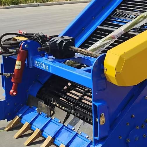 Tracteur lourd, ramasseur de pierre, machines agricoles, bleu, largeur de 1,5 m