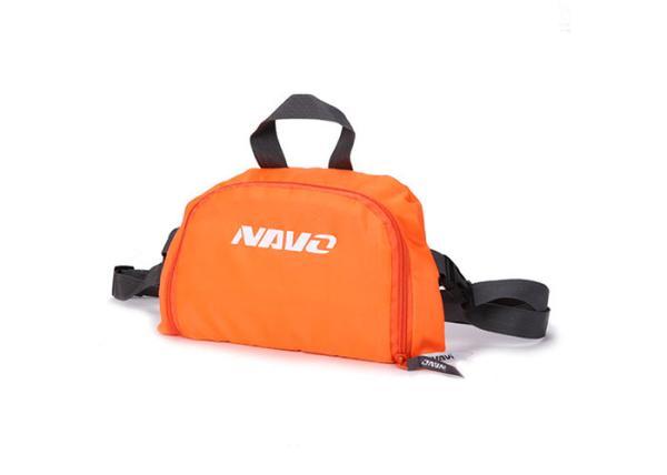 Orange 300D Polyester Backpack Foldable Laptop Backpack With Zipper Front