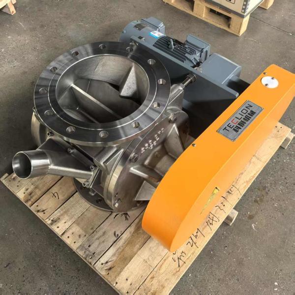 Valve rotative de transport pneumatique de particules en acier inoxydable
