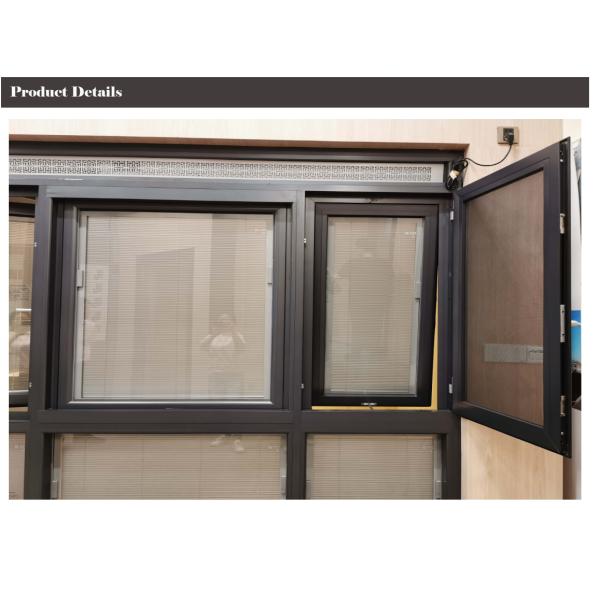 OEM Aluminium Tilt Turn Windows , Aluminium Glass Louvers Window With Crimsafe Mesh