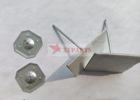 clavos de acero suaves de la suspensión de las sujeciones del aislamiento de Rockwool de la fijación 12ga con la cinta lateral doble  