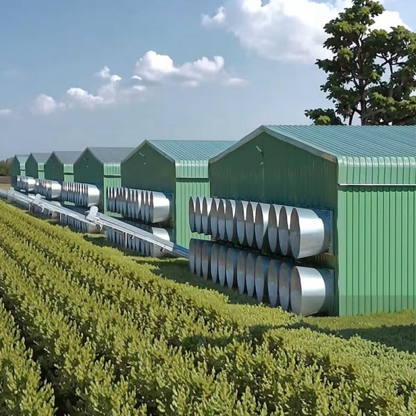 Q235/Q345 Steel Structure Chicken House Farm Broiler Poultry Shed Construction Design with Durable Sandwich Panel Roofing