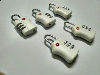 White TSA 338 Travel Smart Luggage Locks ABS Material 34.2g Logo Printed For Security