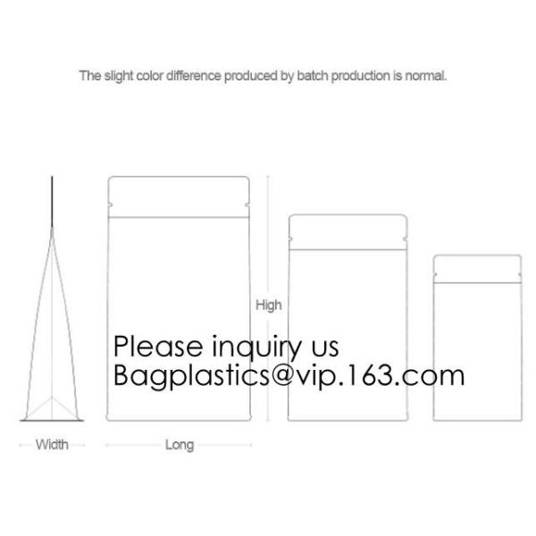 Aluminum Foil Medicine Weed Seeds Packaging bag with Zip Lock,Barrier Stand up Plastic Food Packaging Bag Retort Pouch f