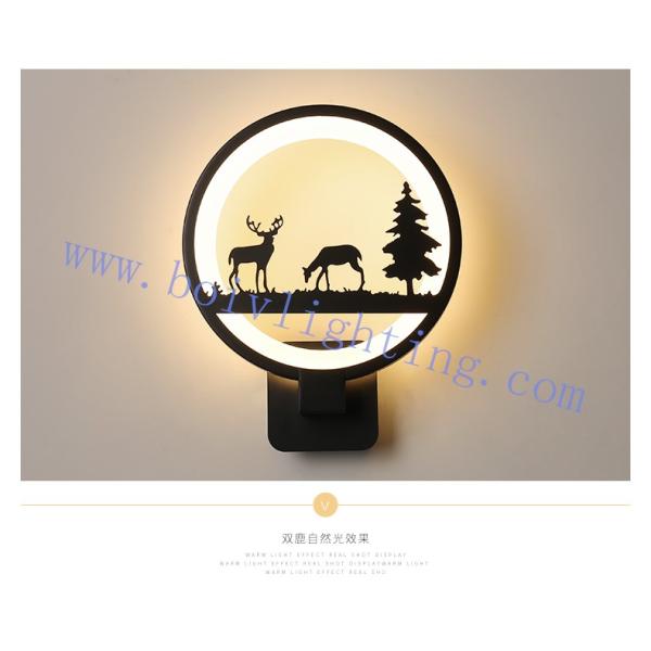 Elk  Cartoon  Loveliness Children Room Round  Wall Llamp 240*290*95MM