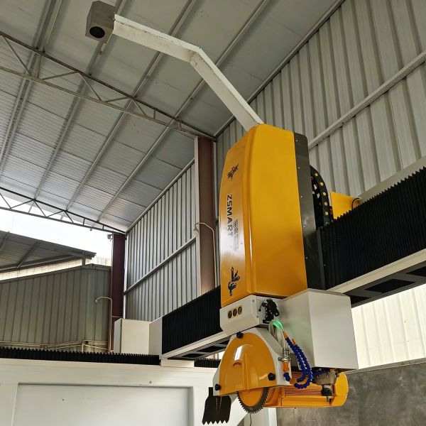 ZEUS 4+2 4 Axis Bridge Cutting Machine Marble Granite HD Camera CNC Stone Cutter Saw Gear Pump Engine Customizable 220V/380V