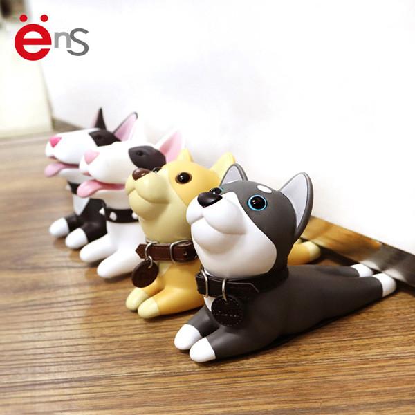 Decorative Dog PVC Door Stopper Non Phthalate Material OEM for Gift