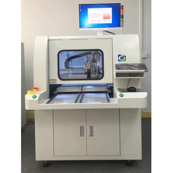 60000のRPMのオフ・ラインの二重プラットホームPCB Depanelingのルーター