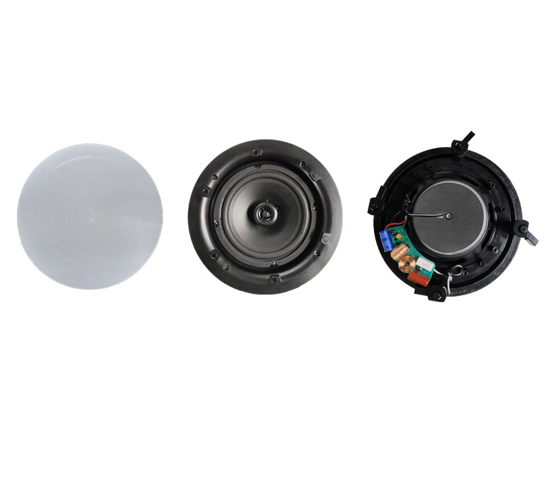 30W 8 ohms Frameless Ceiling Speaker Magnetic-frame Passive Speaker 6 Inch Coaxial Speaker Cost-effective Speaker OEM ODM