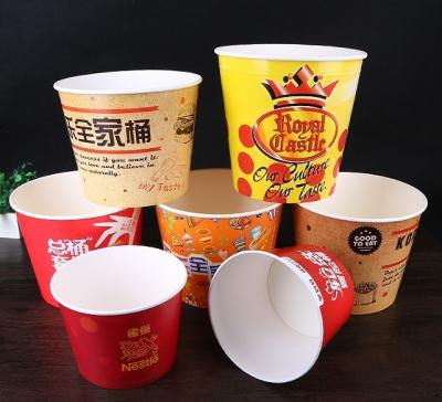 150oz Disposable Food Containers Paper Popcorn Buckets For Restaurants