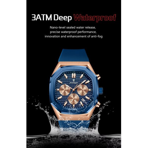 Waterproof Men's Quartz Watch · Silicone Strap | Luminous Dial - Direct from Chinese Manufacturer