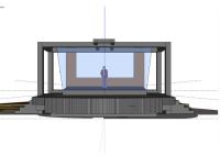 système de projection de 10m 3D/aluminium visuels olographes d'eye-liner pour des événements vivants, concerts de musique