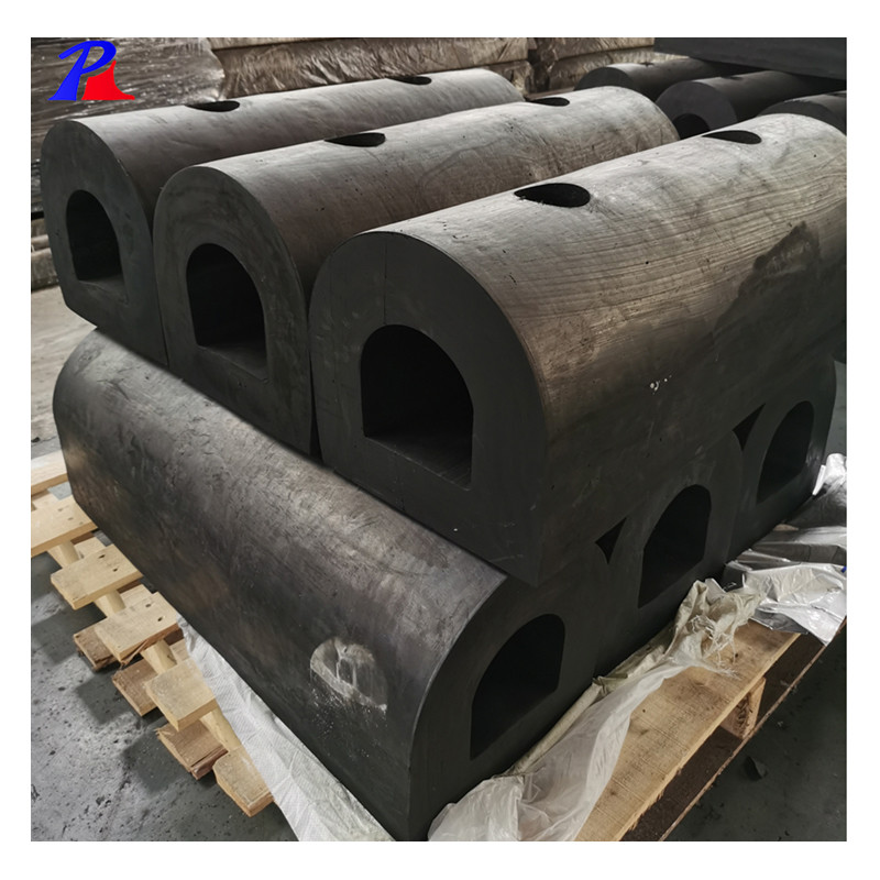 Dock/ship protection Marine D bumper/rubber fender with a range of size possibilities