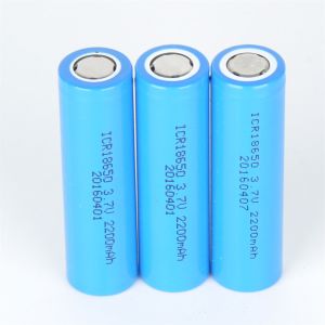 18650 Lithium Battery 3.7V 2200mAh IEC62133 Rechargeable Li Ion Battery