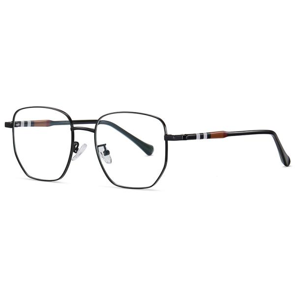 Transparent Lens Acetate Metal Glasses Large Frame Eyeglasses 5 Color